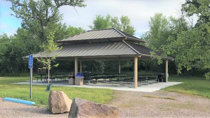 Picnic shelter at Rockvulle County Park